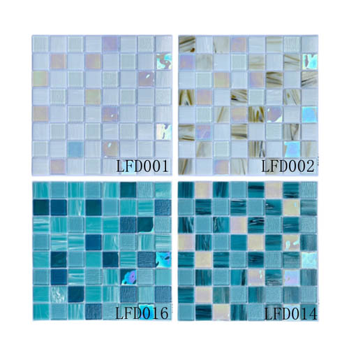 Fused glass mosaic tiles  LFD001