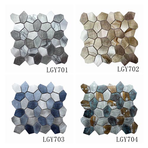 Metal mosaic tiles LGY701
