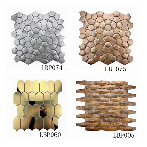 Metal mosaic tiles LBP074