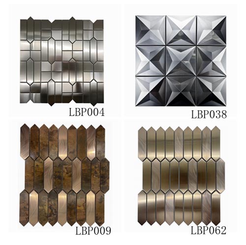 Metal mosaic tiles LBP004